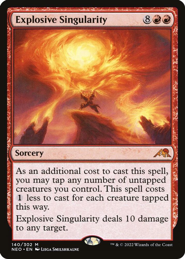 Explosive Singularity · 140 · Kamigawa: Neon Dynasty · Foil