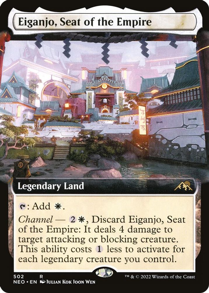 Eiganjo, Seat of the Empire (Extended Art) · 502 · Kamigawa: Neon Dynasty · Non-foil