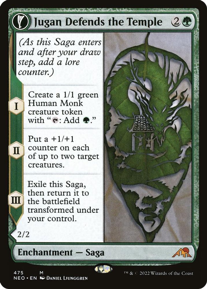 Jugan Defends the Temple (Extended Art) · 475 · Kamigawa: Neon Dynasty · Non-foil