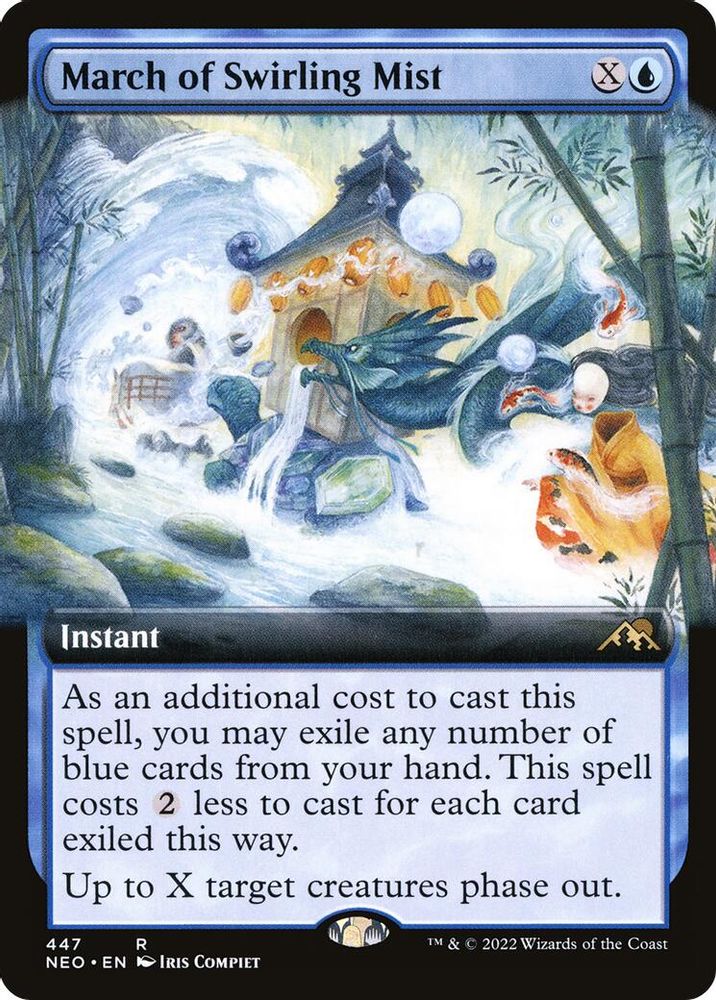 March of Swirling Mist (Extended Art) · 447 · Kamigawa: Neon Dynasty · Non-foil