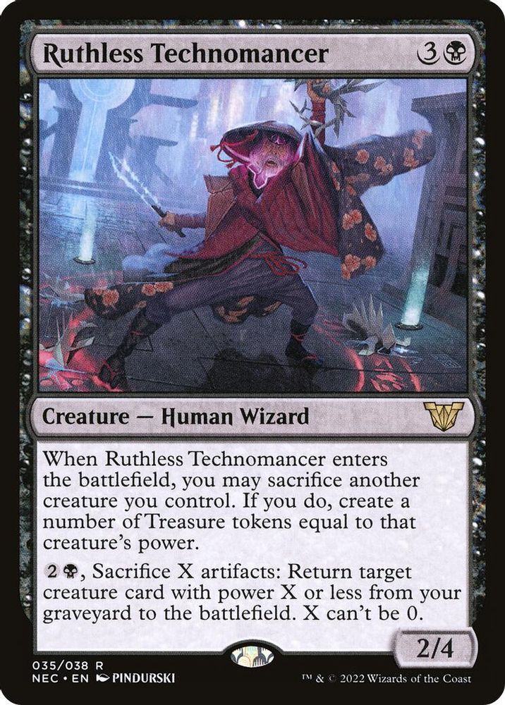 Ruthless Technomancer · 35 · Commander: Kamigawa: Neon Dynasty · Non-foil