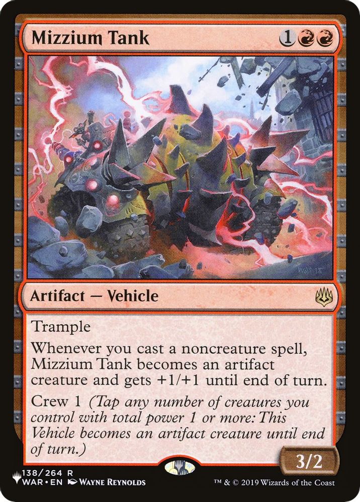 Mizzium Tank · 138/264 · PLST · Non-foil