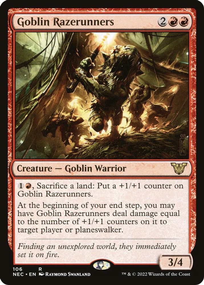 Goblin Razerunners · 106 · Commander: Kamigawa: Neon Dynasty · Non-foil