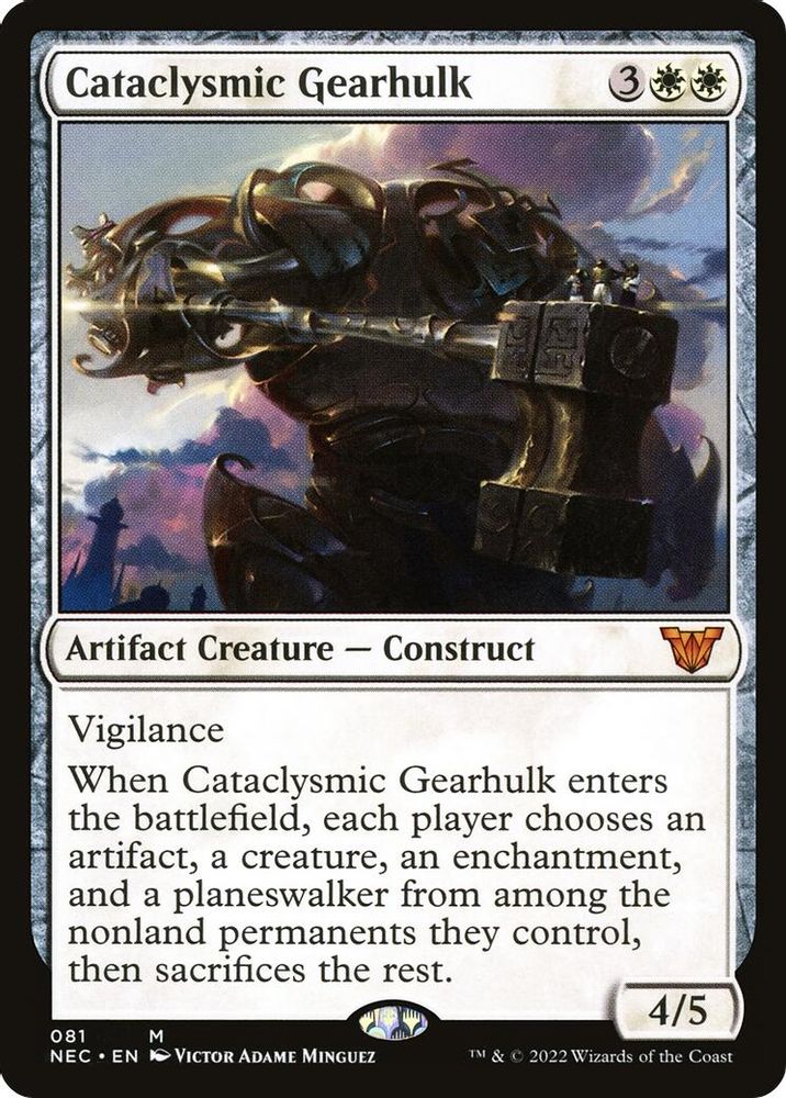Cataclysmic Gearhulk · 81 · Commander: Kamigawa: Neon Dynasty · Non-foil