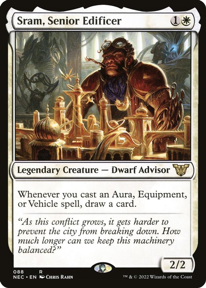Sram, Senior Edificer · 88 · Commander: Kamigawa: Neon Dynasty · Non-foil