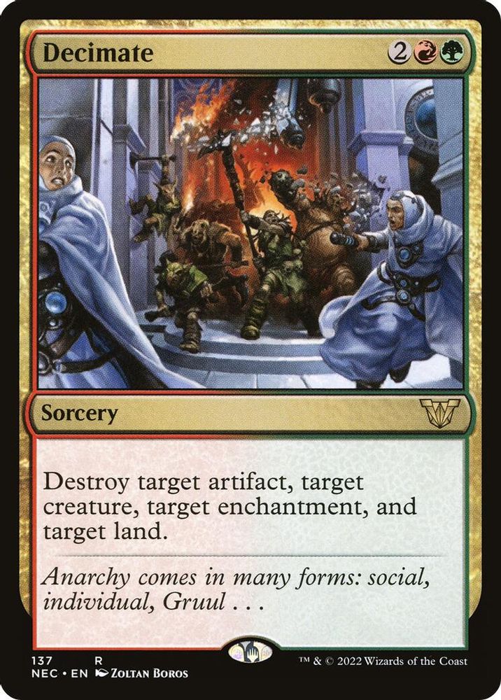 Decimate · 137 · Commander: Kamigawa: Neon Dynasty · Non-foil
