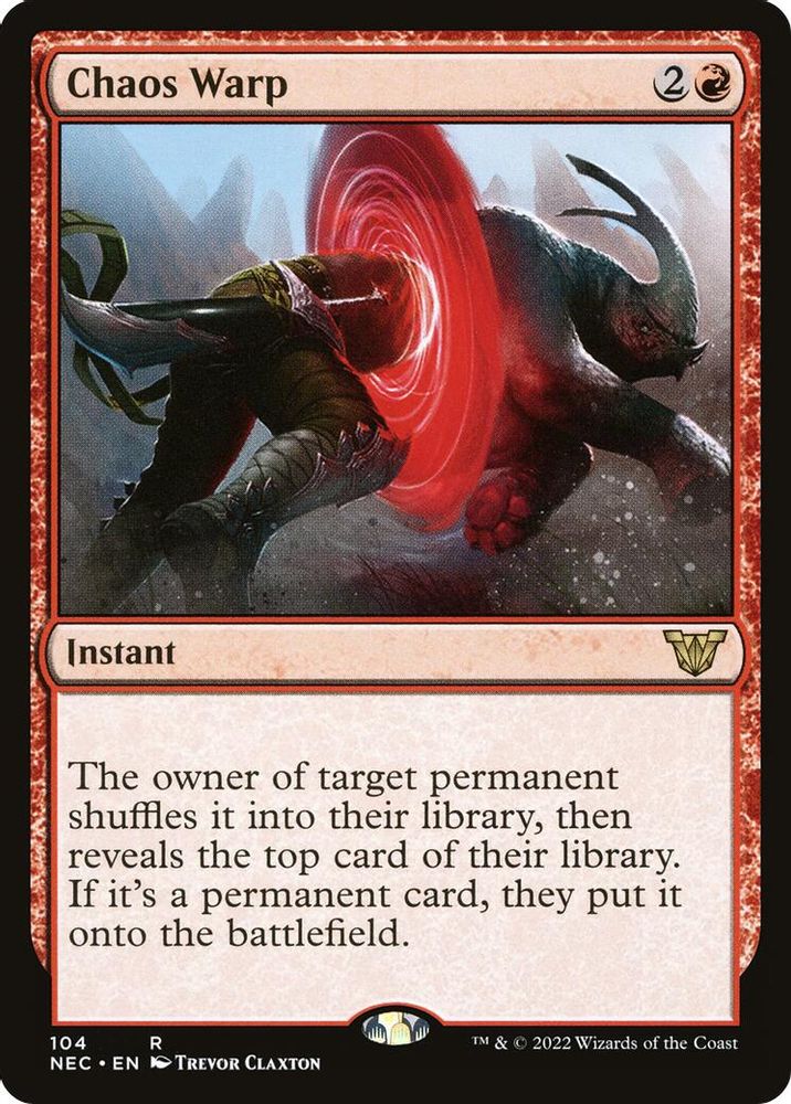 Chaos Warp · 104 · Commander: Kamigawa: Neon Dynasty · Non-foil