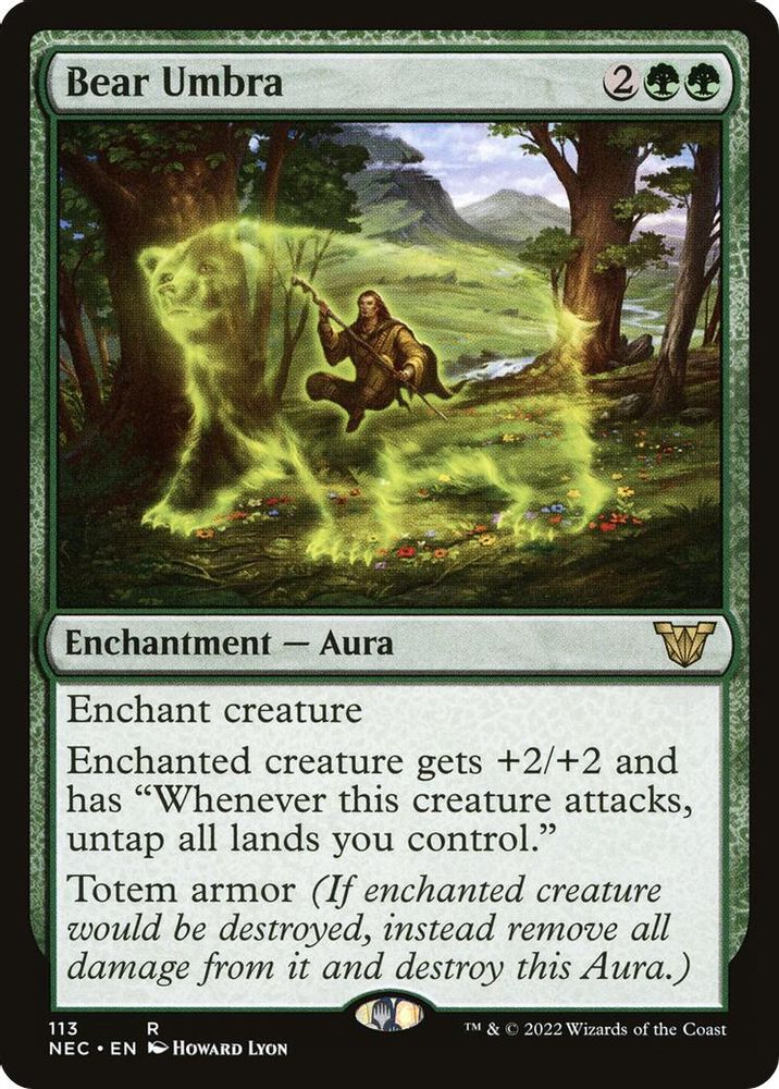 Bear Umbra · 113 · Commander: Kamigawa: Neon Dynasty · Non-foil