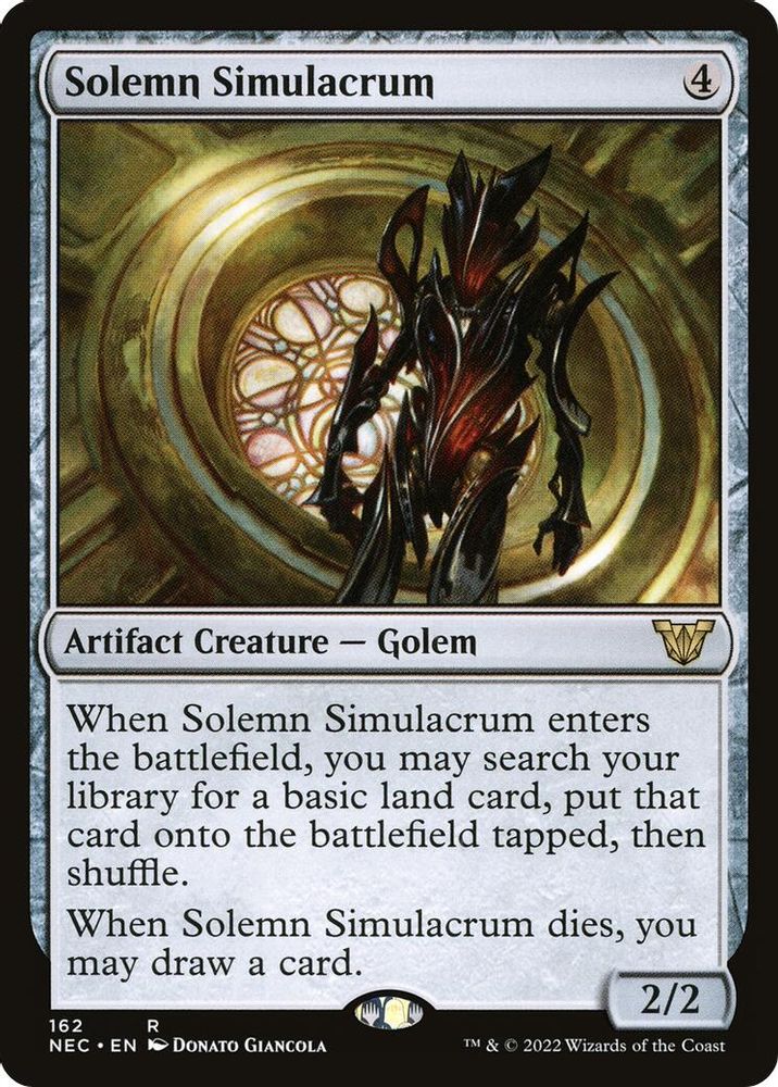 Solemn Simulacrum · 162 · Commander: Kamigawa: Neon Dynasty · Non-foil
