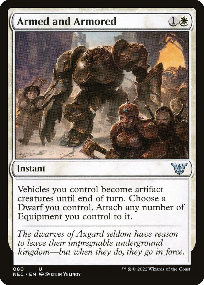 Armed and Armored · 80 · Commander: Kamigawa: Neon Dynasty · Non-foil