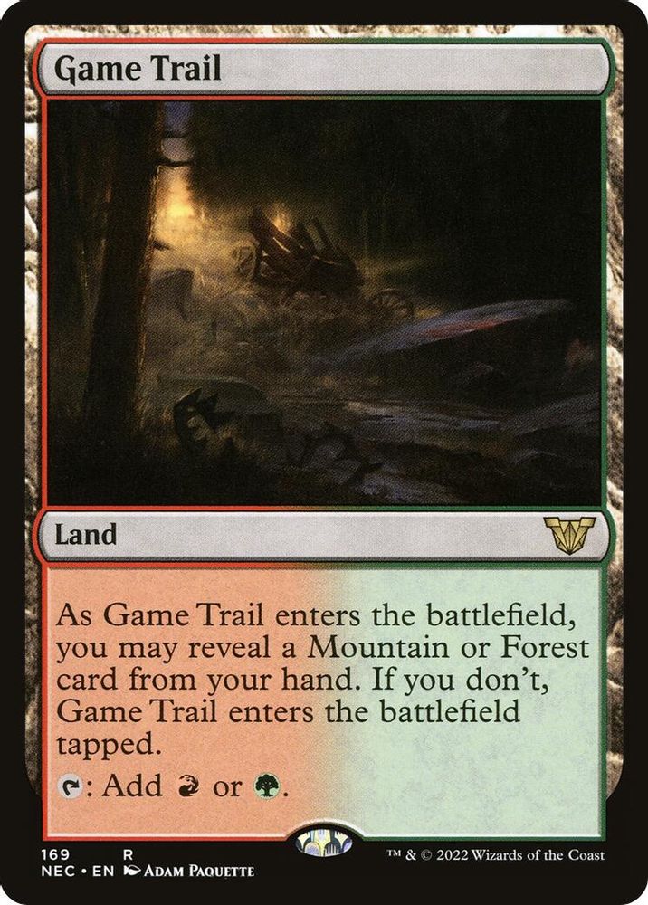 Game Trail · 169 · Commander: Kamigawa: Neon Dynasty · Non-foil