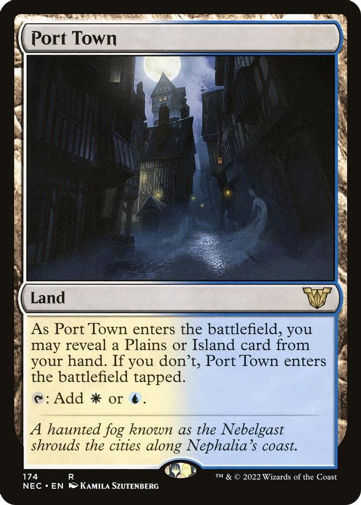 Port Town · 174 · Commander: Kamigawa: Neon Dynasty · Non-foil