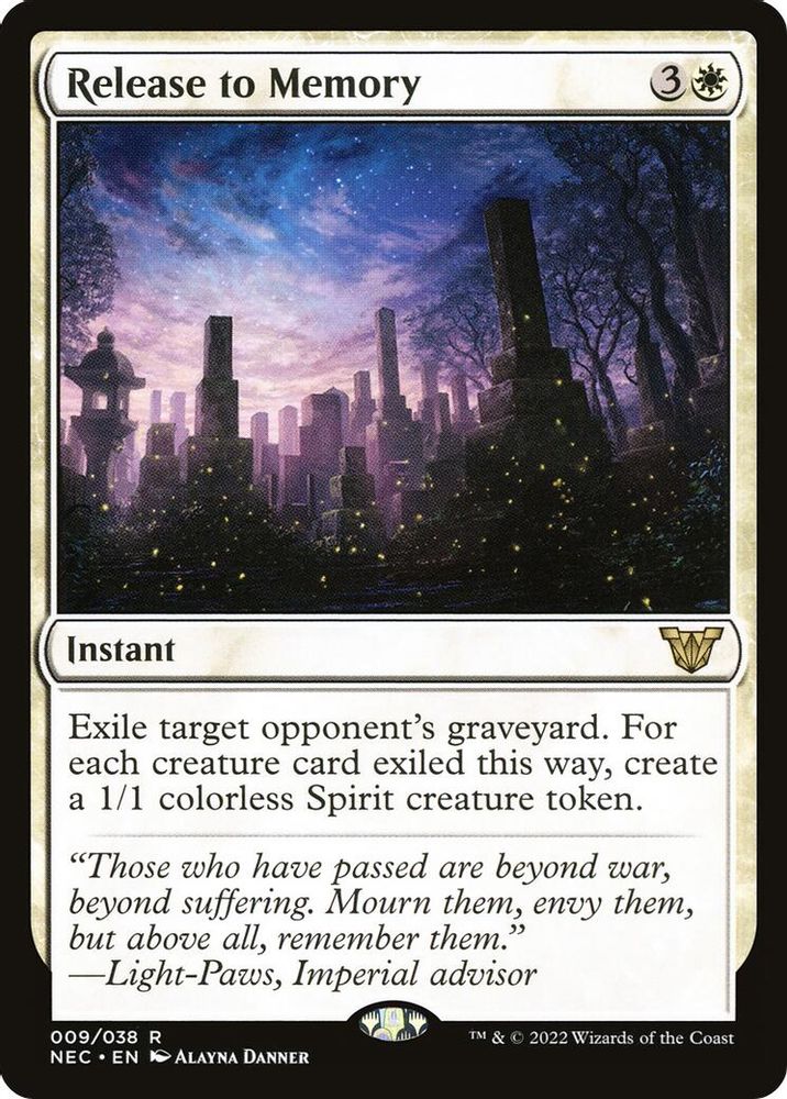 Release to Memory · 9 · Commander: Kamigawa: Neon Dynasty · Non-foil