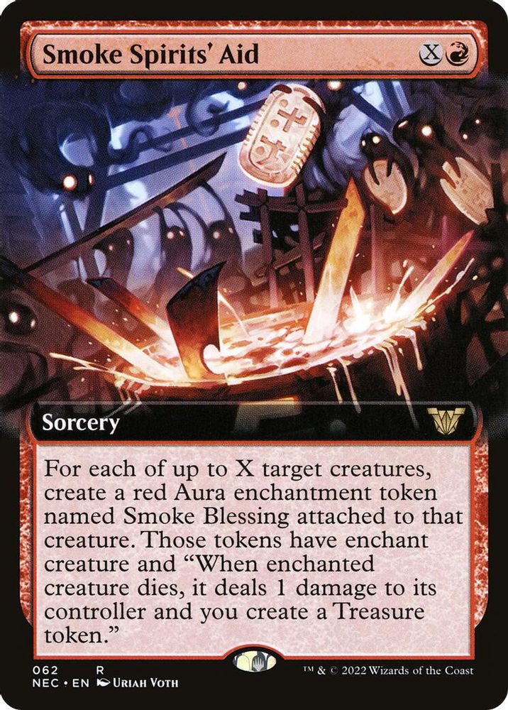Smoke Spirits' Aid (Extended Art) · 62 · Commander: Kamigawa: Neon Dynasty · Non-foil