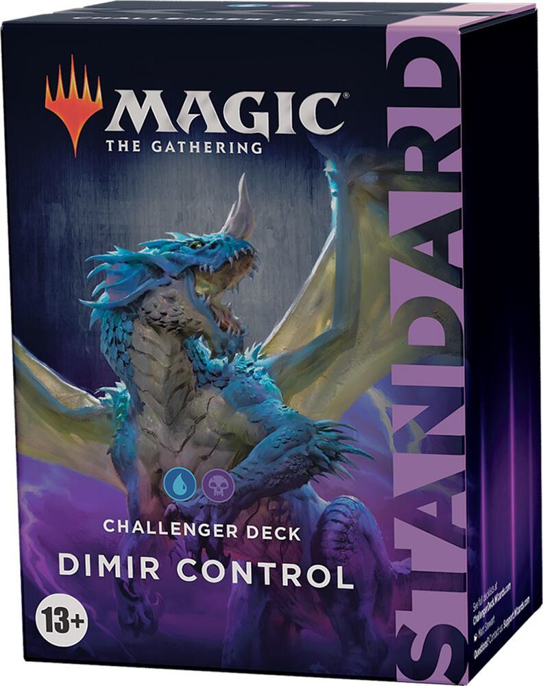 Challenger Deck 2022: Dimir Control - Magic The Gathering Challenger Deck 2022 Dimir Control box with blue sea serpent artwork and dark purple accents.