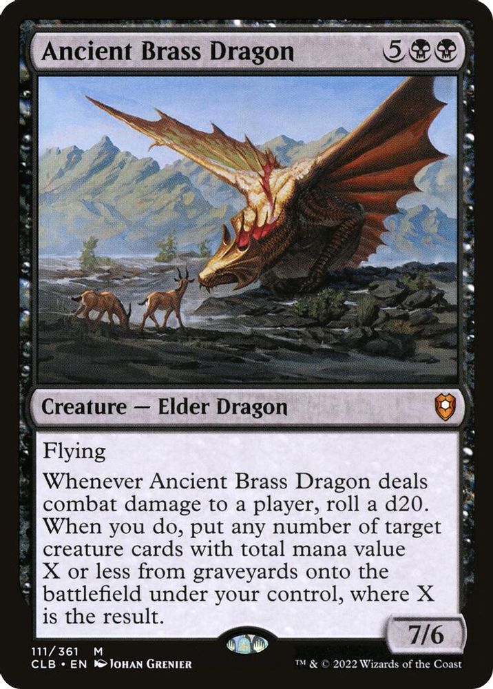 Ancient Brass Dragon · 111 · Commander Legends: Battle for Baldur's Gate · Non-foil