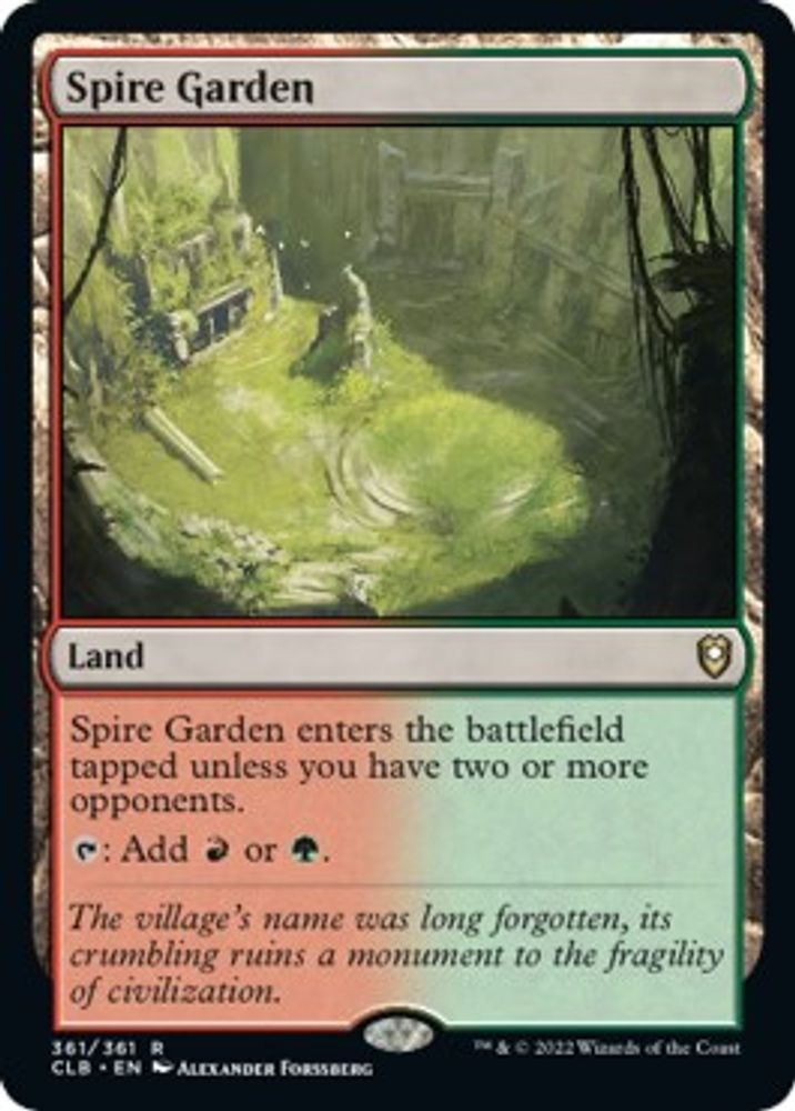 Spire Garden · 361 · Commander Legends: Battle for Baldur's Gate · Non-foil