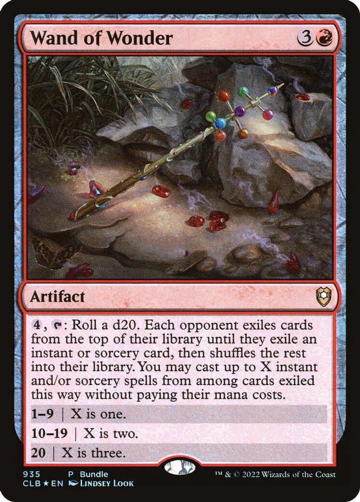 Wand of Wonder (CLB Bundle) · 935 · Unique and Miscellaneous Promos · Foil
