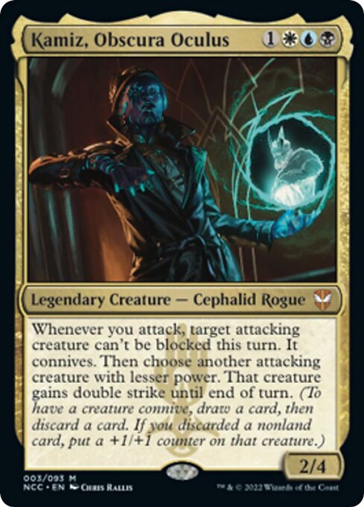 Kamiz, Obscura Oculus · 3 · Commander: Streets of New Capenna · Non-foil