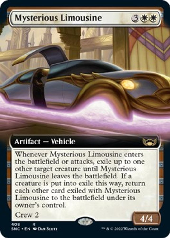 Mysterious Limousine (Extended Art) · 408 · Streets of New Capenna · Foil