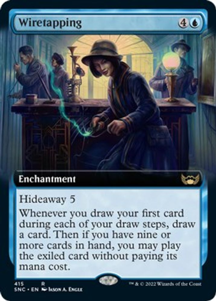 Wiretapping (Extended Art) · 415 · Streets of New Capenna · Non-foil