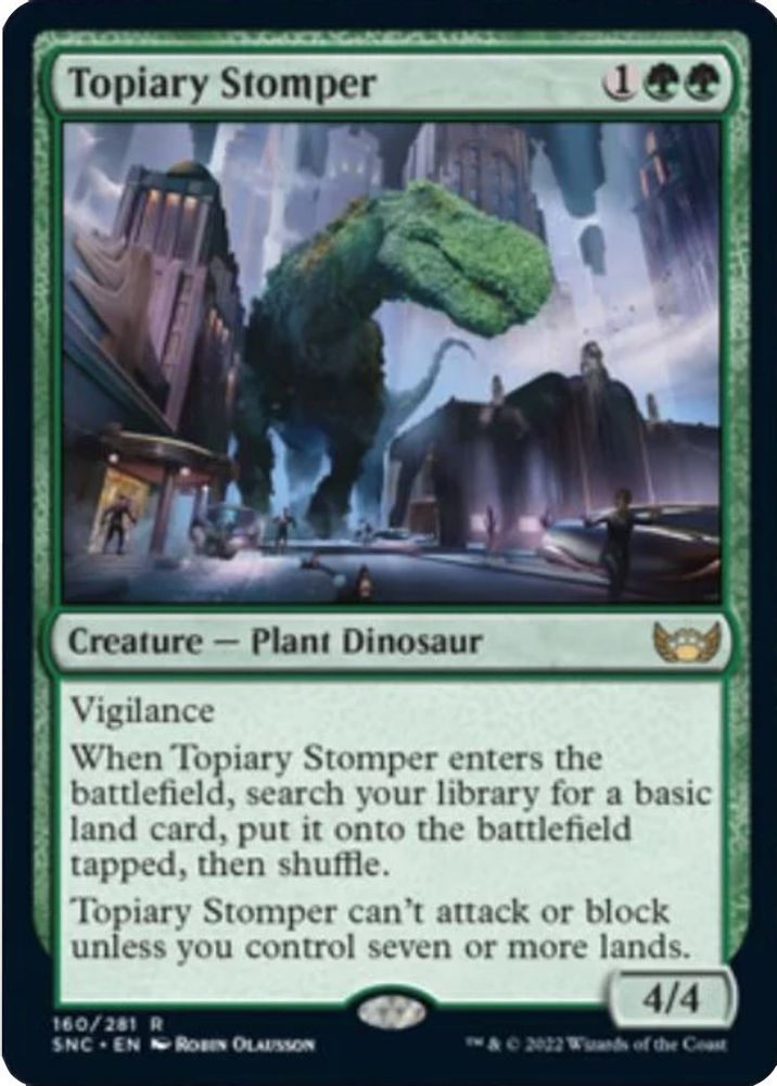 Topiary Stomper · 160 · Streets of New Capenna · Non-foil