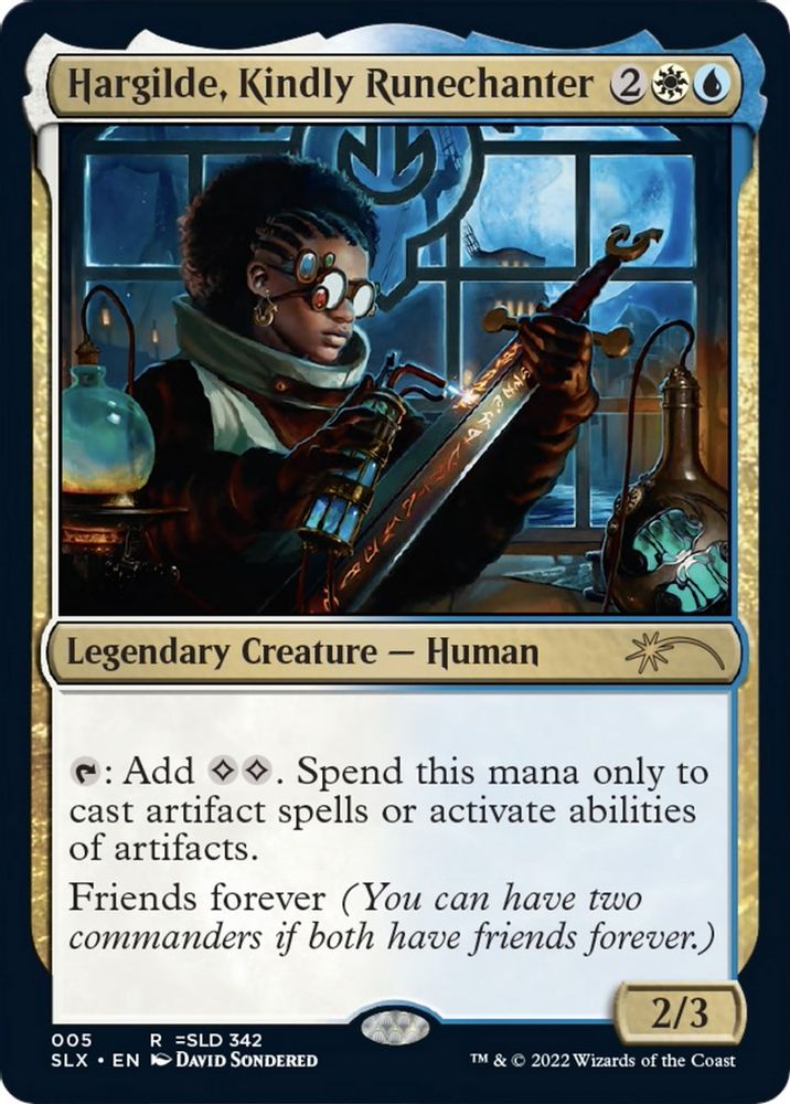 Hargilde, Kindly Runechanter · 5 · SLX Cards · Non-foil