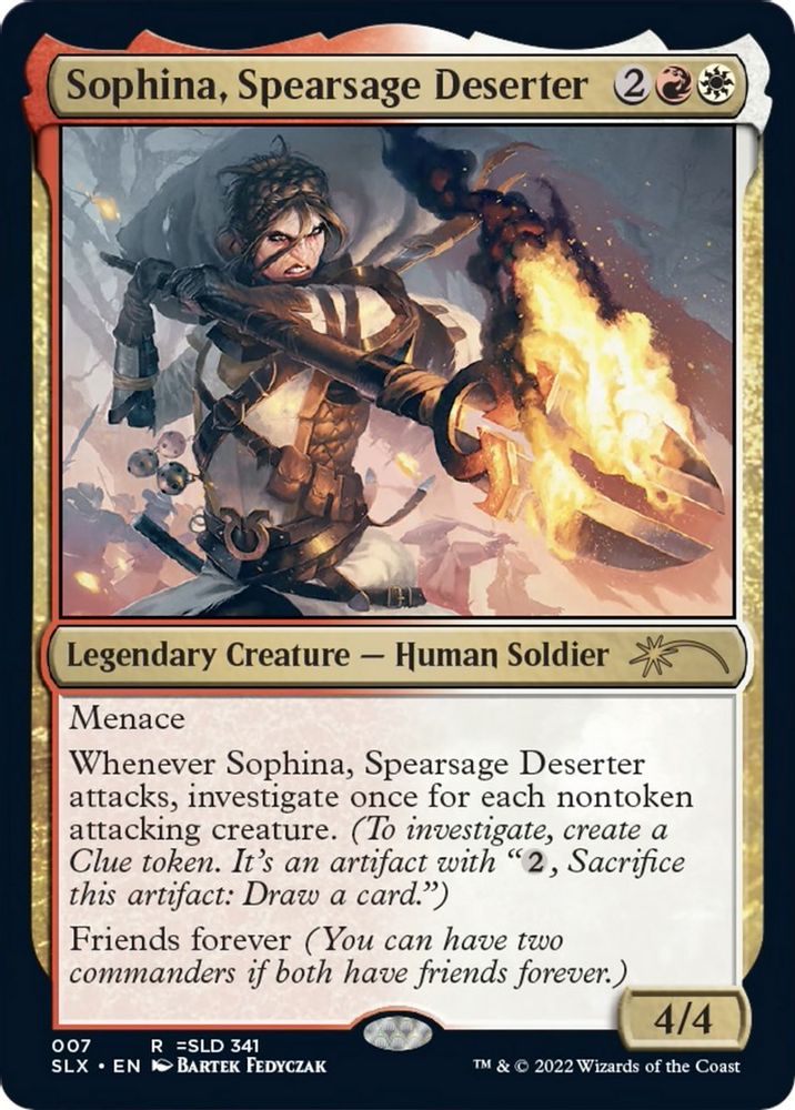 Sophina, Spearsage Deserter · 7 · SLX Cards · Non-foil