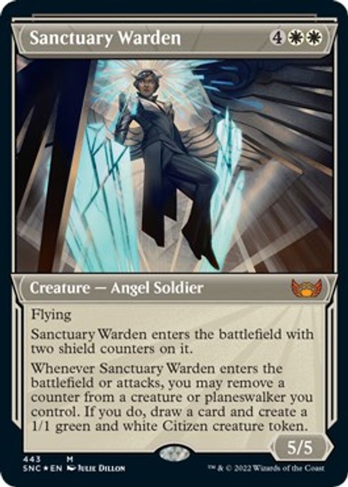 Sanctuary Warden (Showcase) · 443 · Streets of New Capenna · Etched Foil