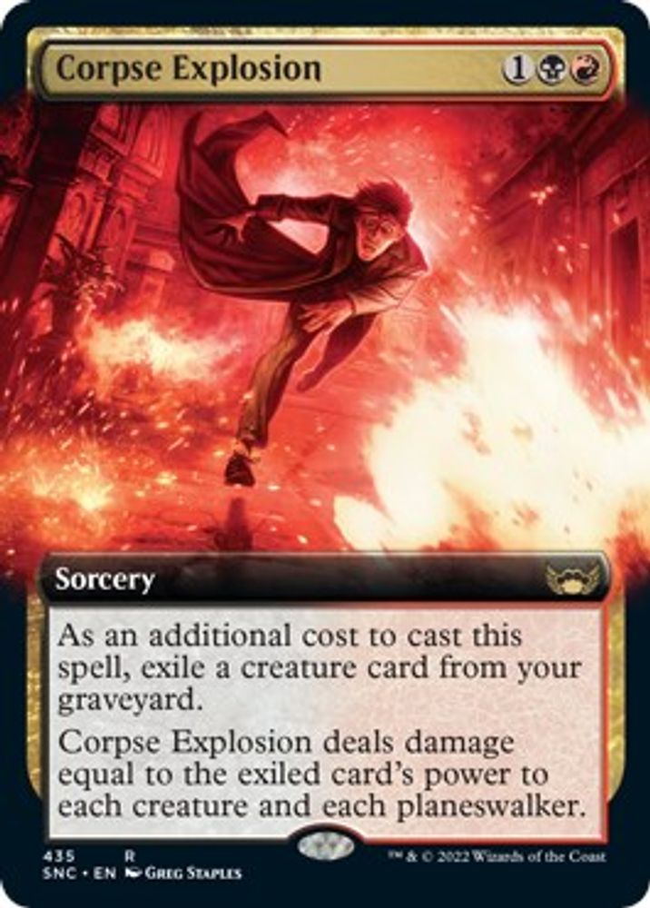 Corpse Explosion (Extended Art) · 435 · SNC · Foil