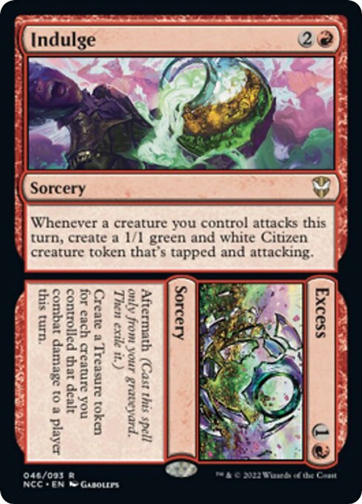 Indulge // Excess · 46 · Commander: Streets of New Capenna · Non-foil