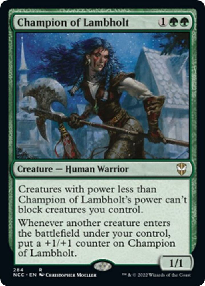 Champion of Lambholt · 284 · Commander: Streets of New Capenna · Non-foil