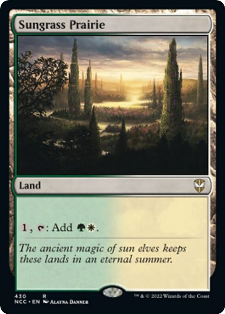 Sungrass Prairie · 430 · Commander: Streets of New Capenna · Non-foil