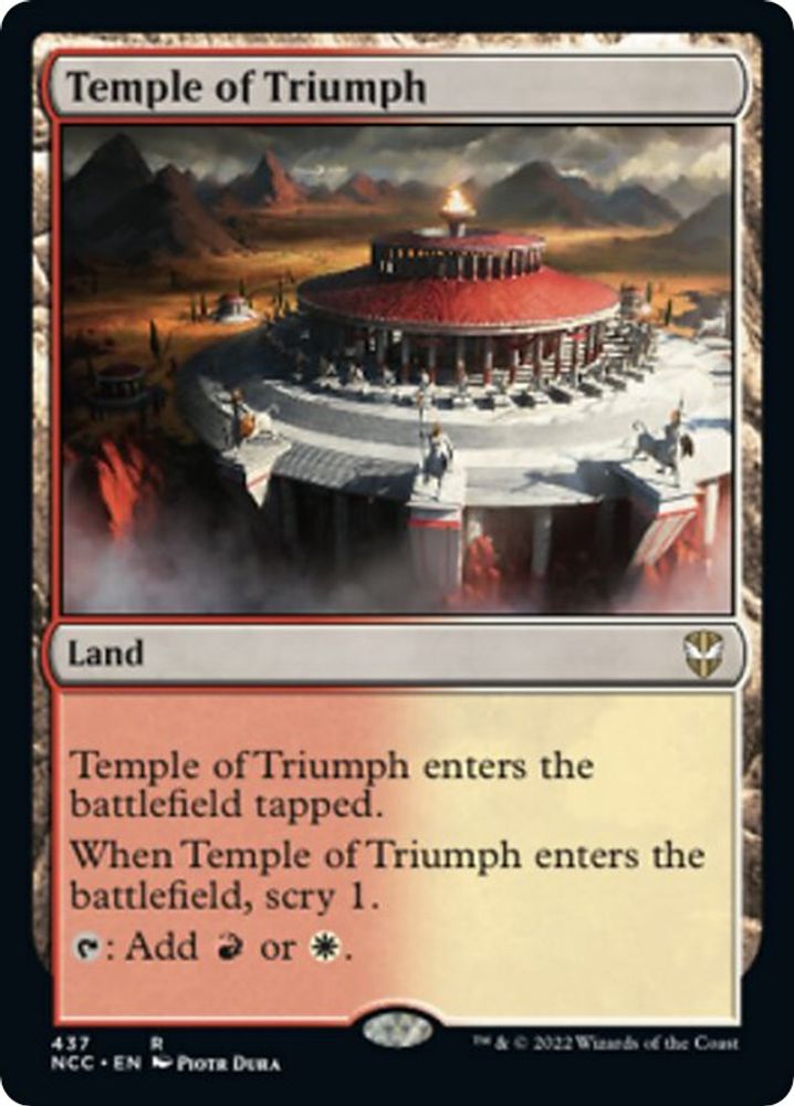 Temple of Triumph · 437 · Commander: Streets of New Capenna · Non-foil