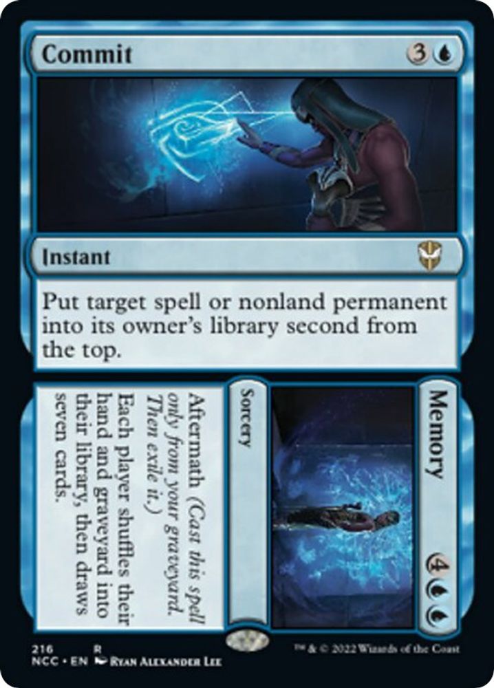 Commit // Memory · 216 · Commander: Streets of New Capenna · Non-foil