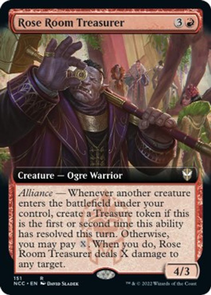 Rose Room Treasurer (Extended Art) · 151 · NCC · Non-foil