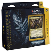 Magic: the Gathering - Warhammer 40k  Commander - Tyranid Swarm Collector's Edition - The Gathering Warhammer 40k Tyranid Swarm Commander Deck box featuring a black and yellow design with a Tyranid creature.