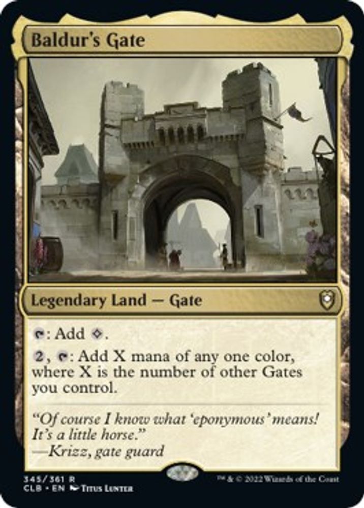 Baldur's Gate · 345 · Commander Legends: Battle for Baldur's Gate · Non-foil