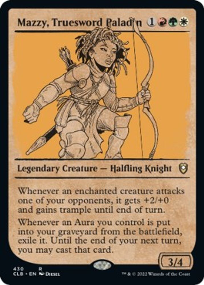 Mazzy, Truesword Paladin (Showcase) · 430 · Commander Legends: Battle for Baldur's Gate · Non-foil