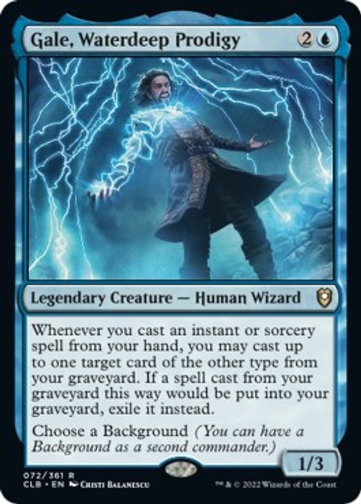 Gale, Waterdeep Prodigy · 72 · Commander Legends: Battle for Baldur's Gate · Non-foil