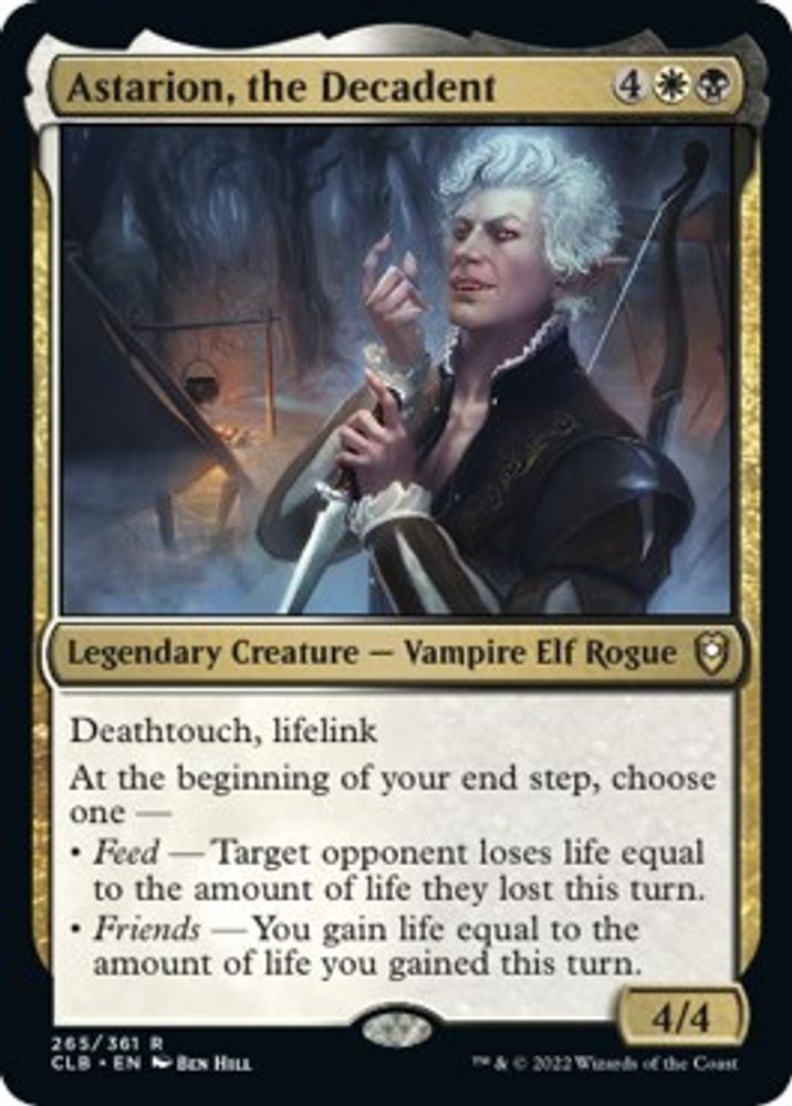 Astarion, the Decadent · 265 · Commander Legends: Battle for Baldur's Gate · Non-foil