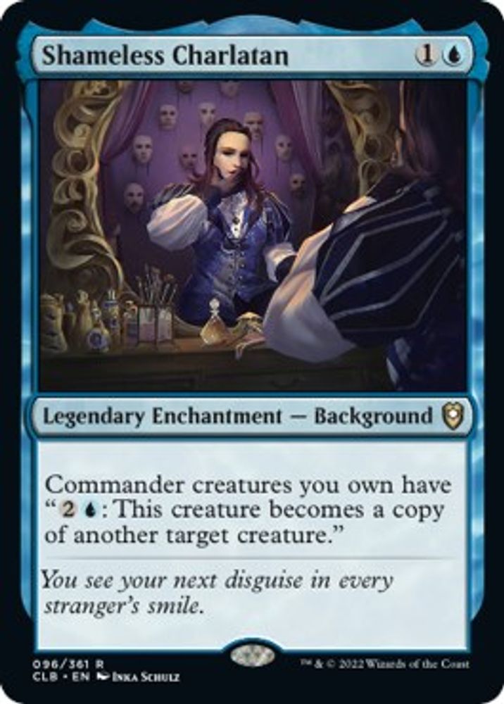 Shameless Charlatan · 96 · Commander Legends: Battle for Baldur's Gate · Non-foil
