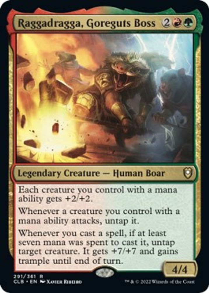 Raggadragga, Goreguts Boss · 291 · Commander Legends: Battle for Baldur's Gate · Non-foil