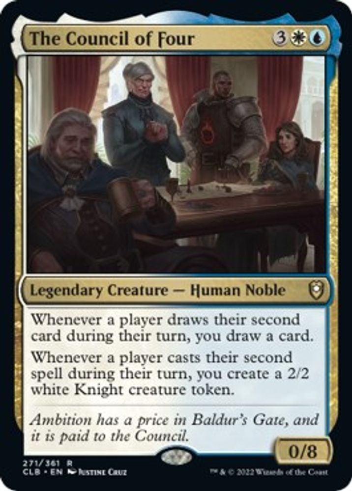 The Council of Four · 271 · Commander Legends: Battle for Baldur's Gate · Non-foil