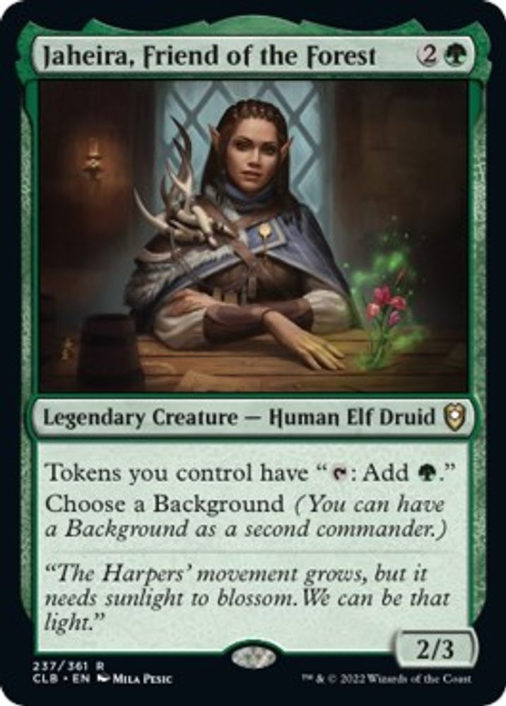 Jaheira, Friend of the Forest · 237 · Commander Legends: Battle for Baldur's Gate · Non-foil