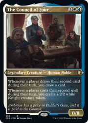 The Council of Four · 530 · Commander Legends: Battle for Baldur's Gate · Etched Foil