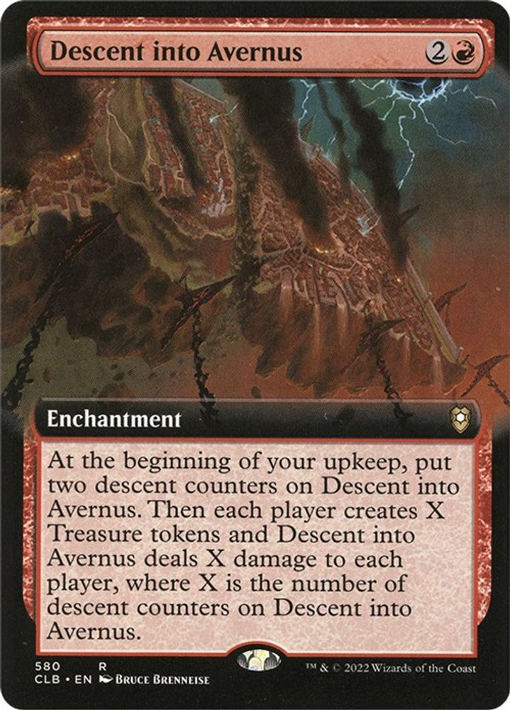 Descent into Avernus (Extended Art) · 580 · CLB · Foil