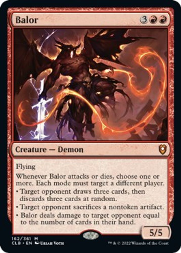 Balor · 162 · Commander Legends: Battle for Baldur's Gate · Non-foil