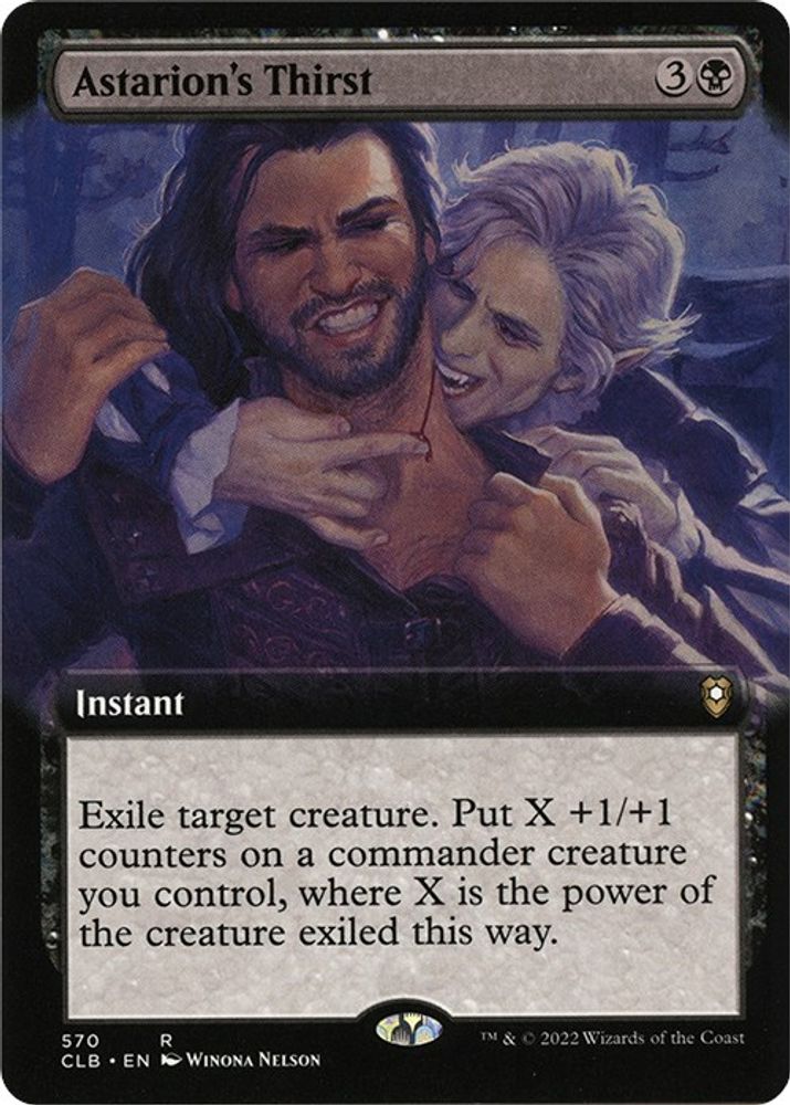 Astarion's Thirst (Extended Art) · 570 · Commander Legends: Battle for Baldur's Gate · Foil