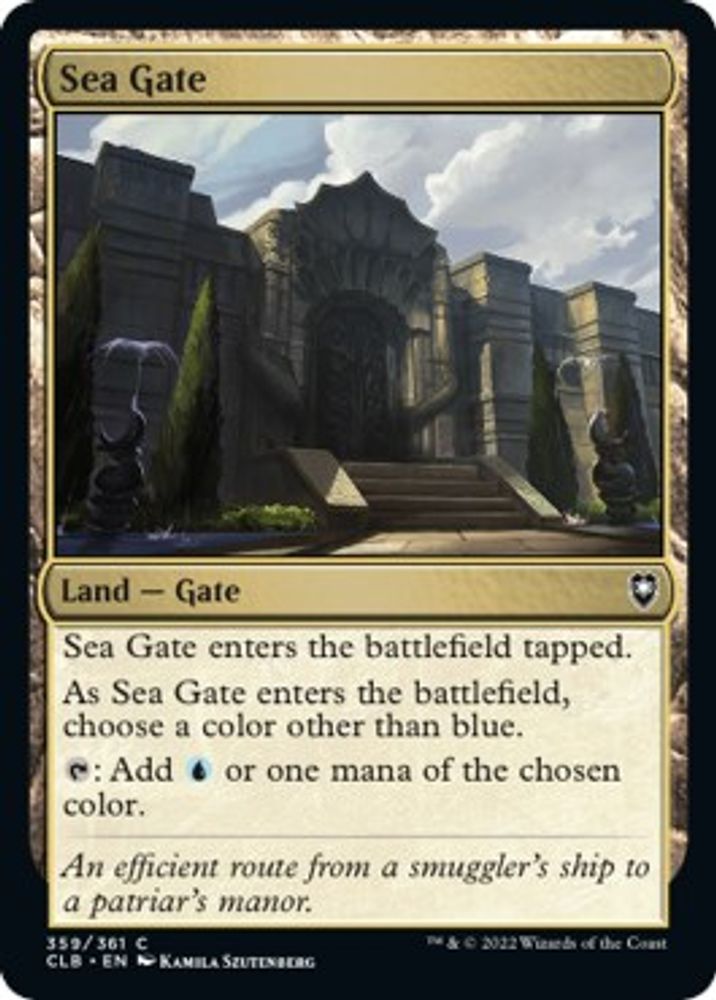 Sea Gate · 359 · Commander Legends: Battle for Baldur's Gate · Non-foil